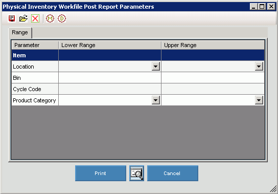 Work Post Files Physical Inventory Post Work File