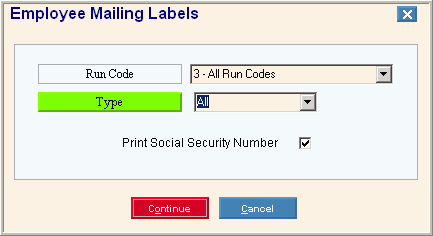 Open office mailing labels